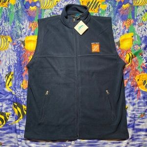 NWT Tri-Mountain The Home Depot Worker Fleece Vest Mens